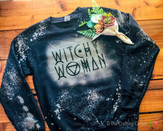 Witchy Woman Distressed Sweatshirt