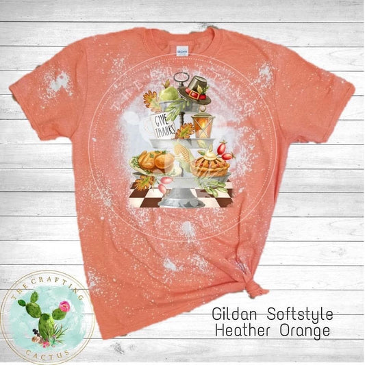 Give Thanks - Dunn Thanksgiving Sublimation Distressed T-shirt