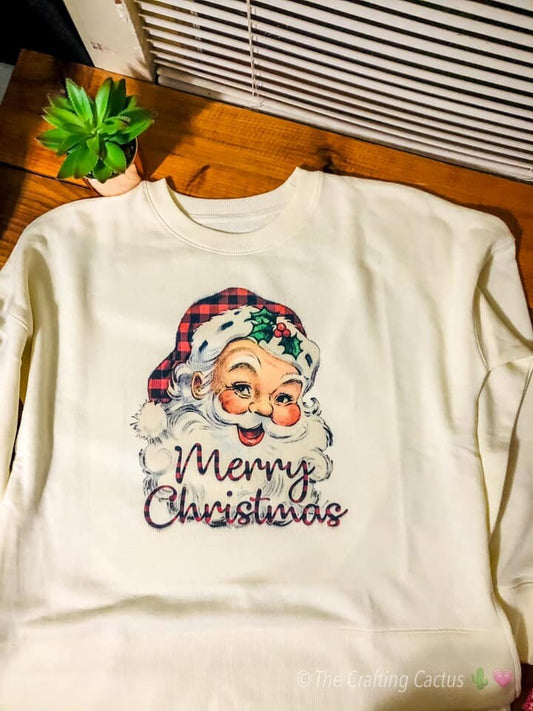 Merry Christmas Santa Sublimation Sweatshirt