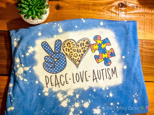 Peace Love Autism Tshirt